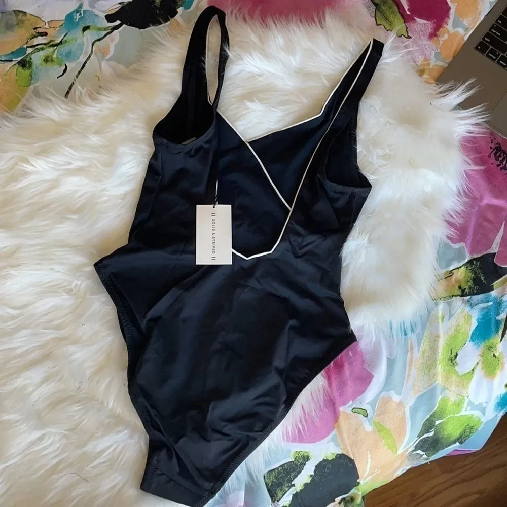 SOLID & STRIPED faux double